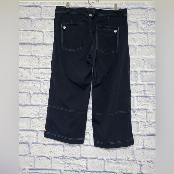 Lucy activewear Collection Wide Leg Cropped Pants Black Women's S - Picture 3 of 11